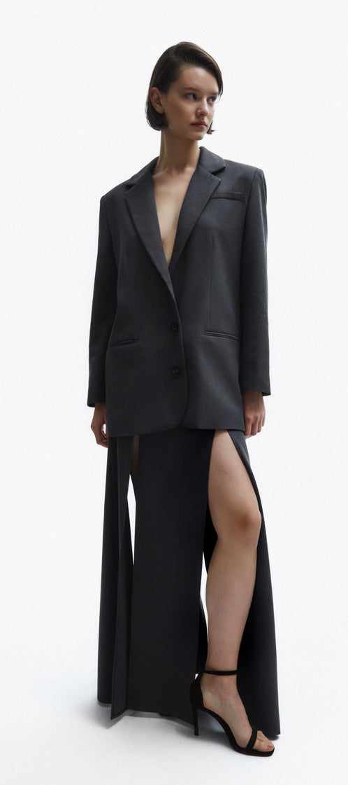 Business suit gray jacket