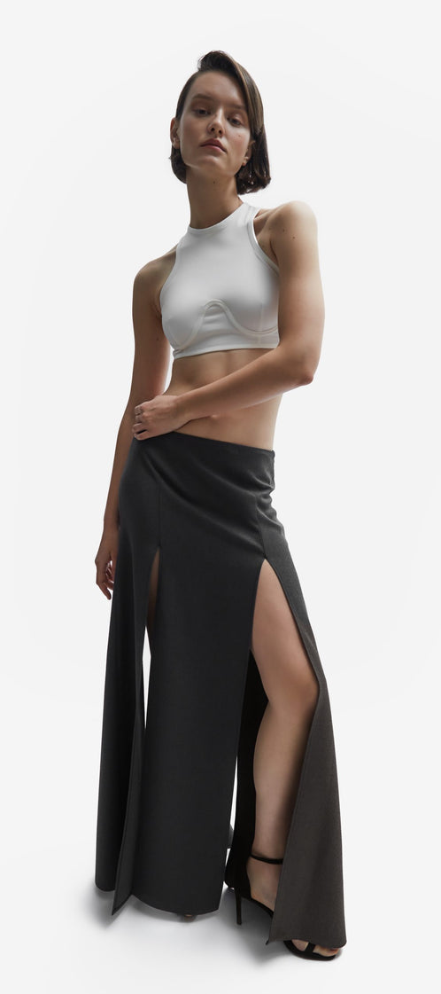 Business suit gray skirt