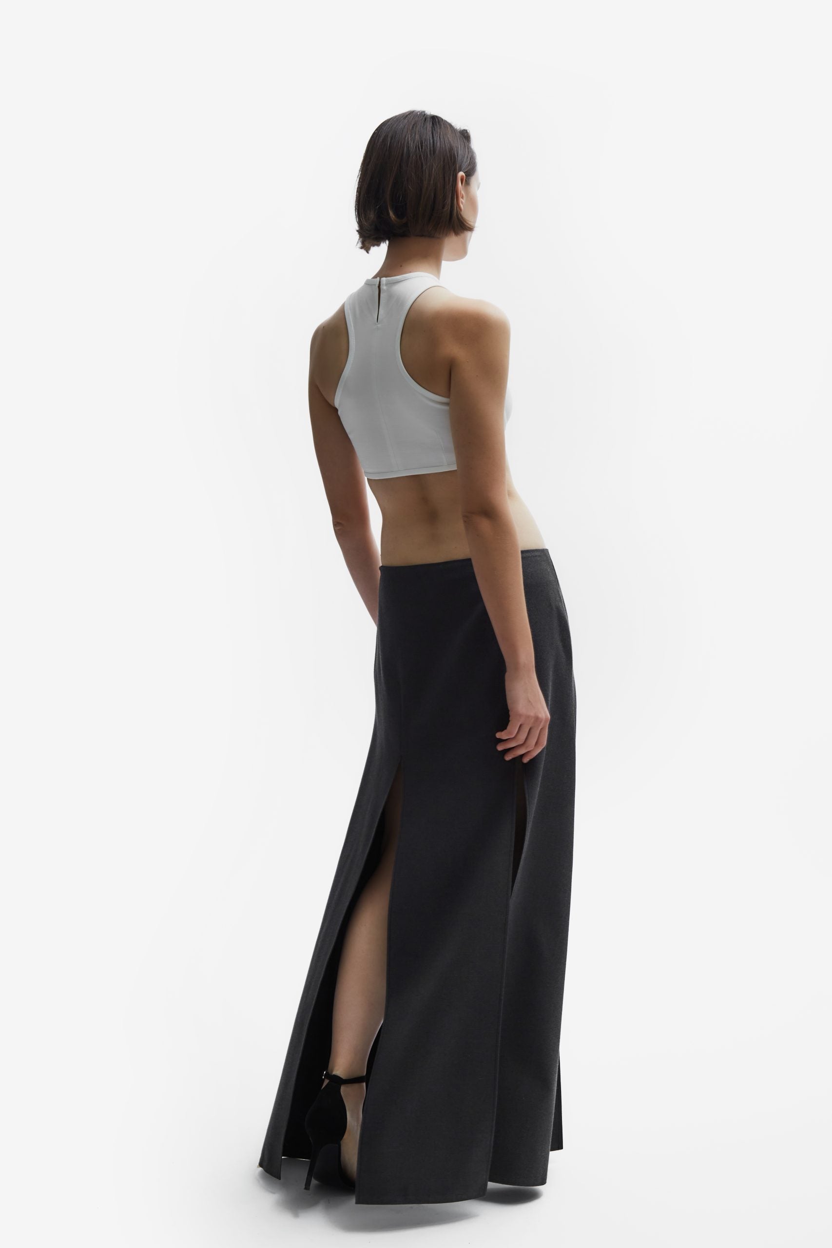 Business suit gray skirt