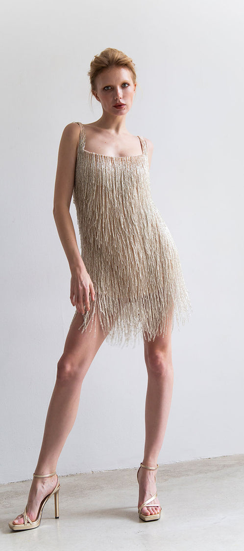 CANDY dress nude lining