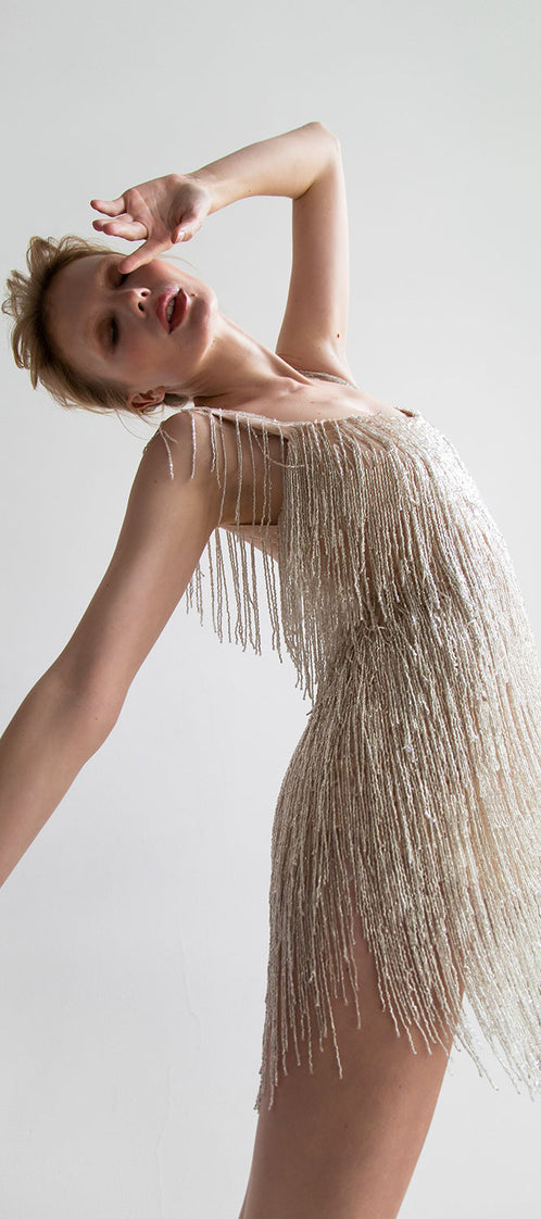 CANDY dress nude lining