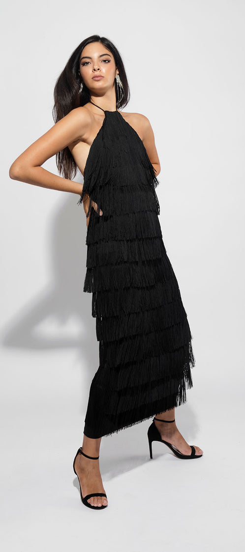 LONG ALBA black dress