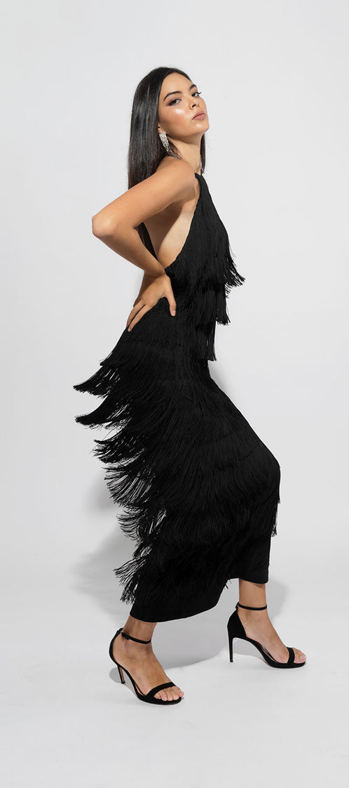 LONG ALBA black dress