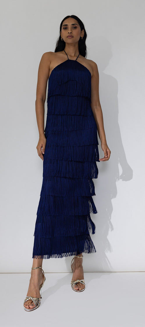 LONG ALBA blue night dress