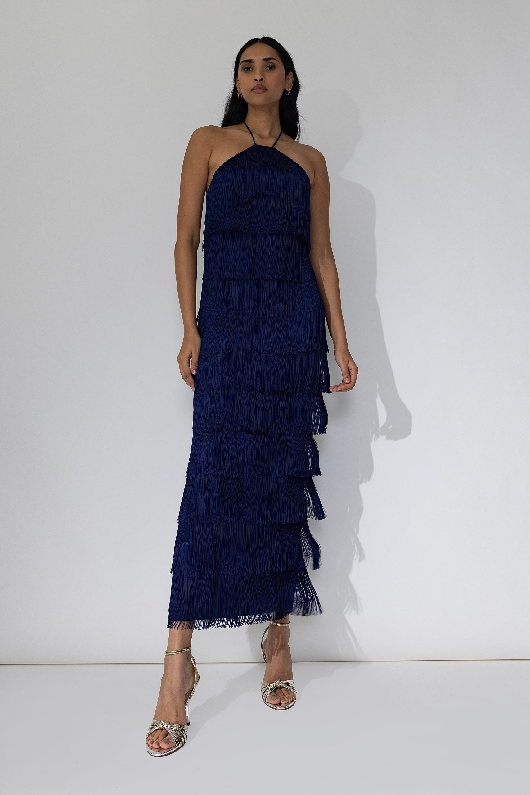 LONG ALBA blue night dress