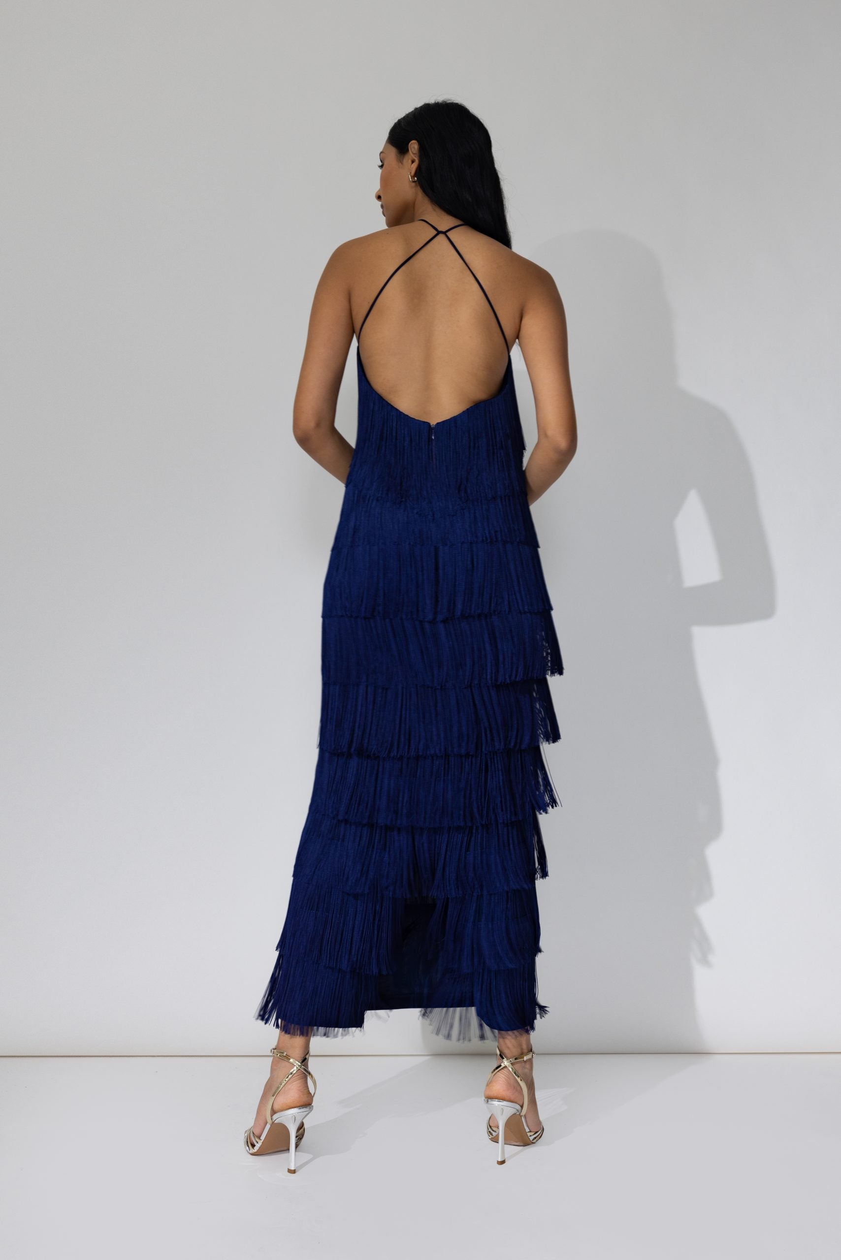 LONG ALBA blue night dress