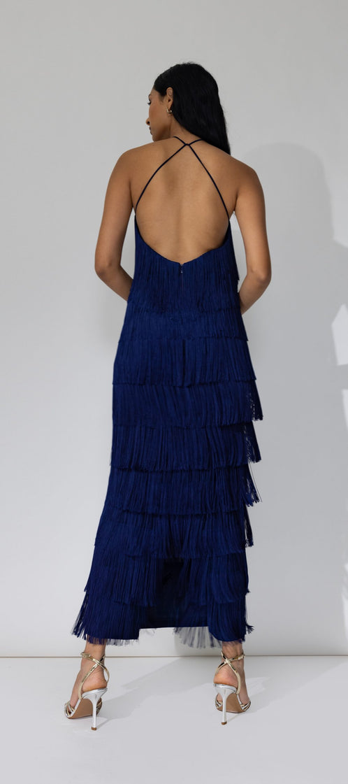 LONG ALBA blue night dress