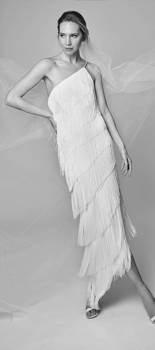 LONG ASYMMETRIC dress