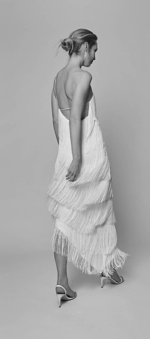 LONG ASYMMETRIC dress