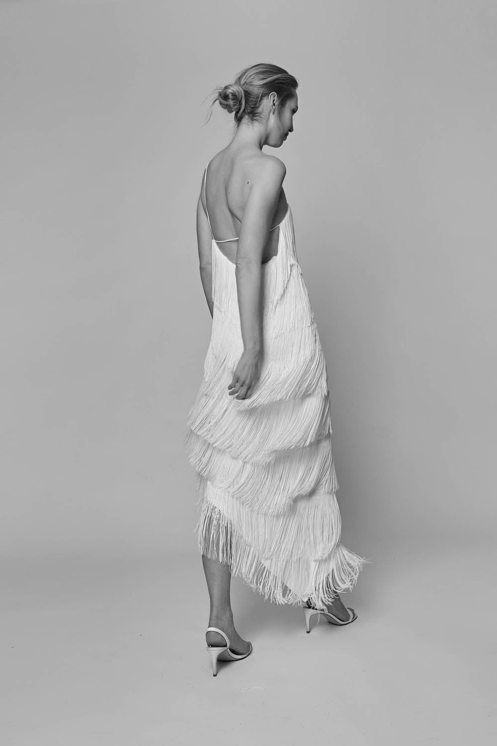 LONG ASYMMETRIC dress