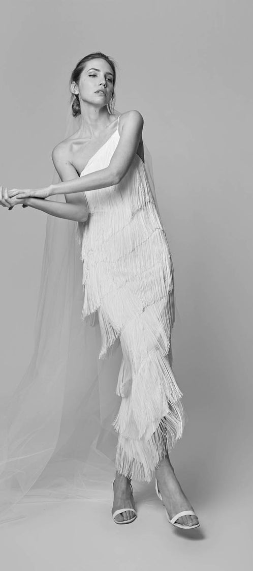 LONG ASYMMETRIC dress