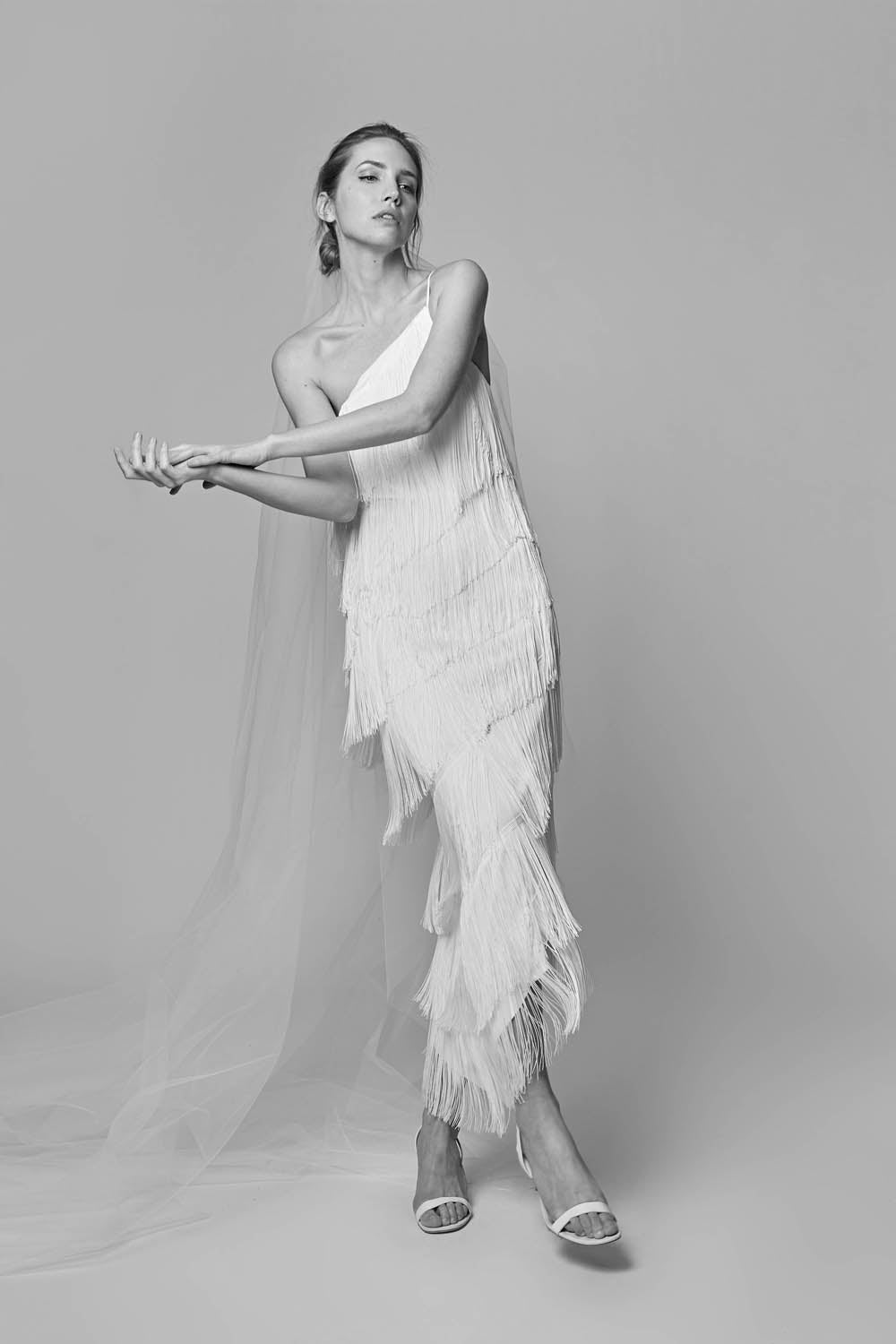 LONG ASYMMETRIC dress