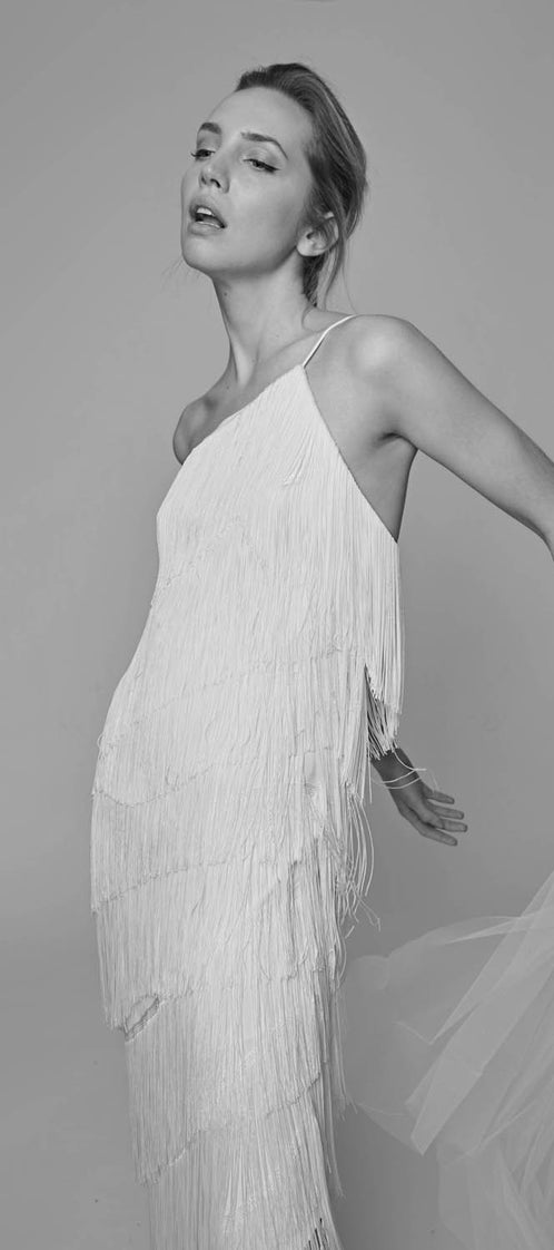 LONG ASYMMETRIC dress