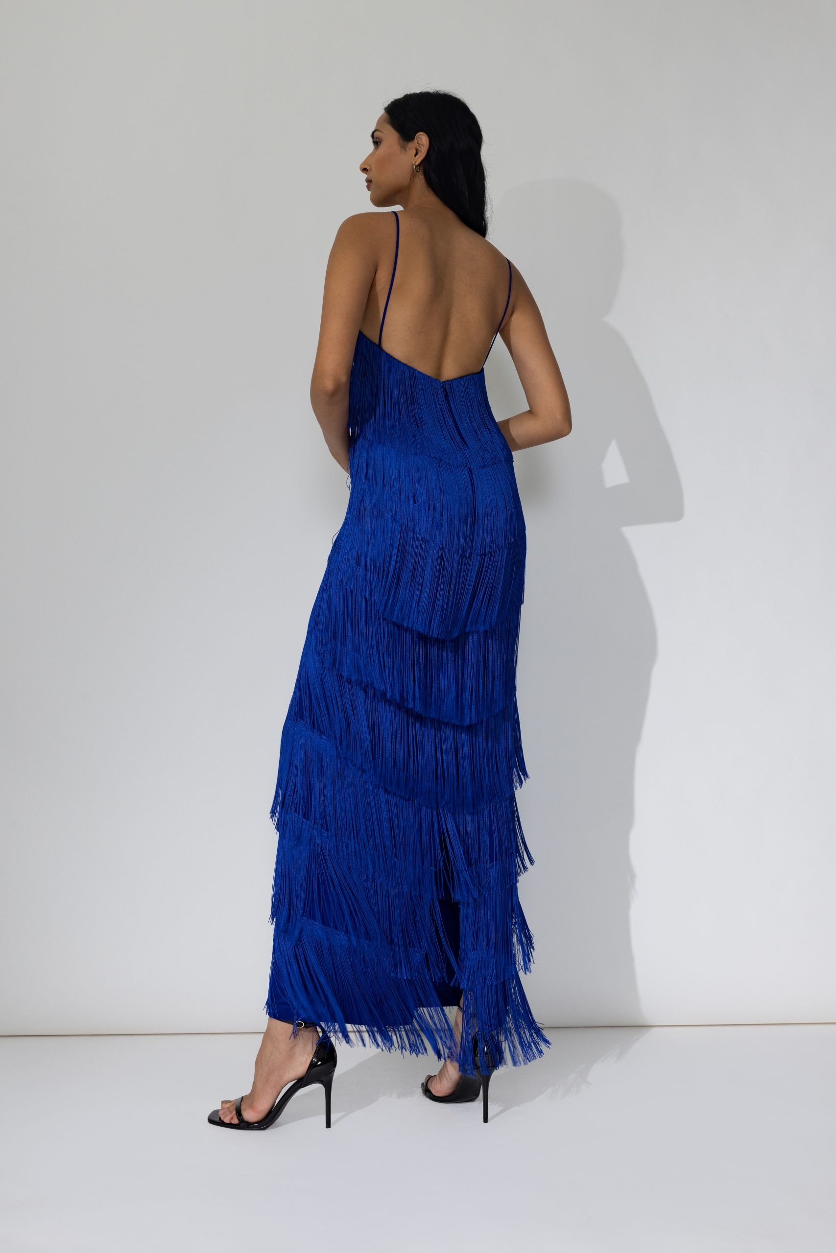 LONG WOM deep blue dress
