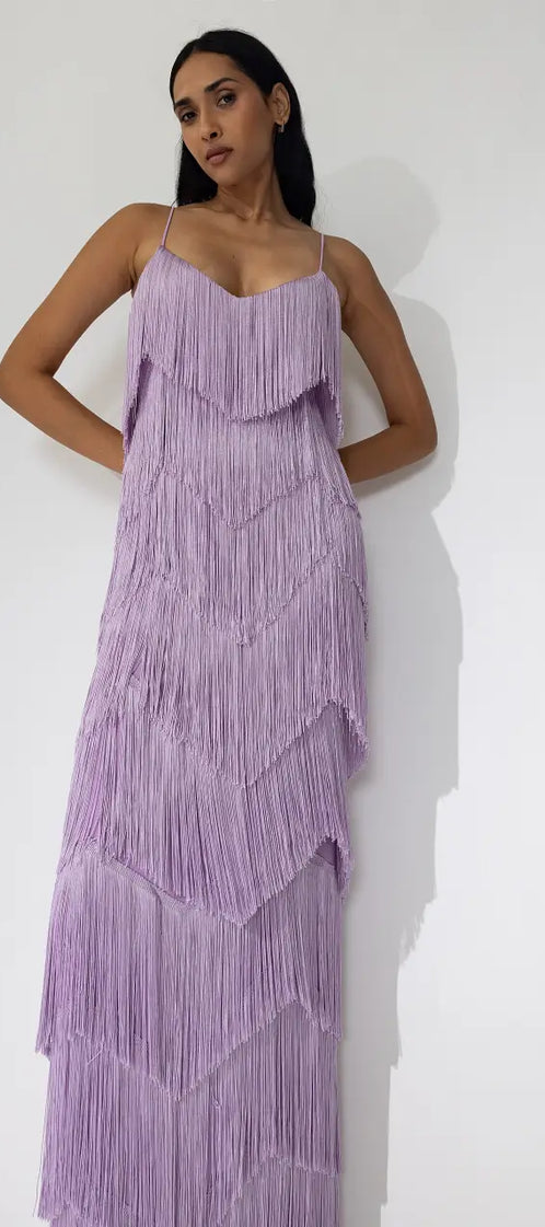 LONG WOMEN'S mauve dress