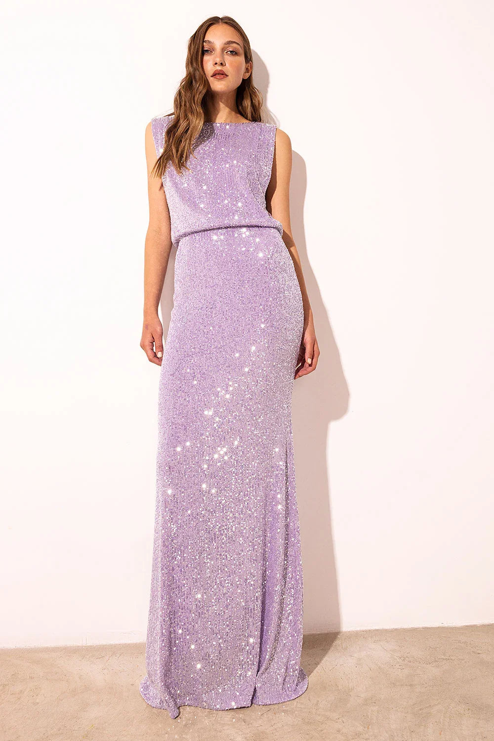 PEGASO mauve dress