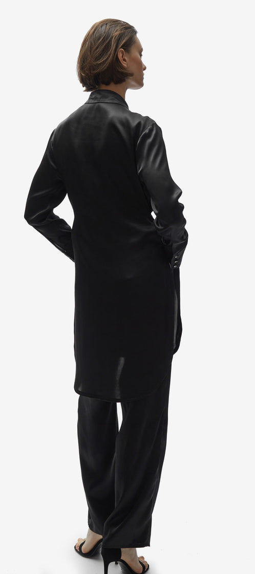 TOMGIRL black silk shirt