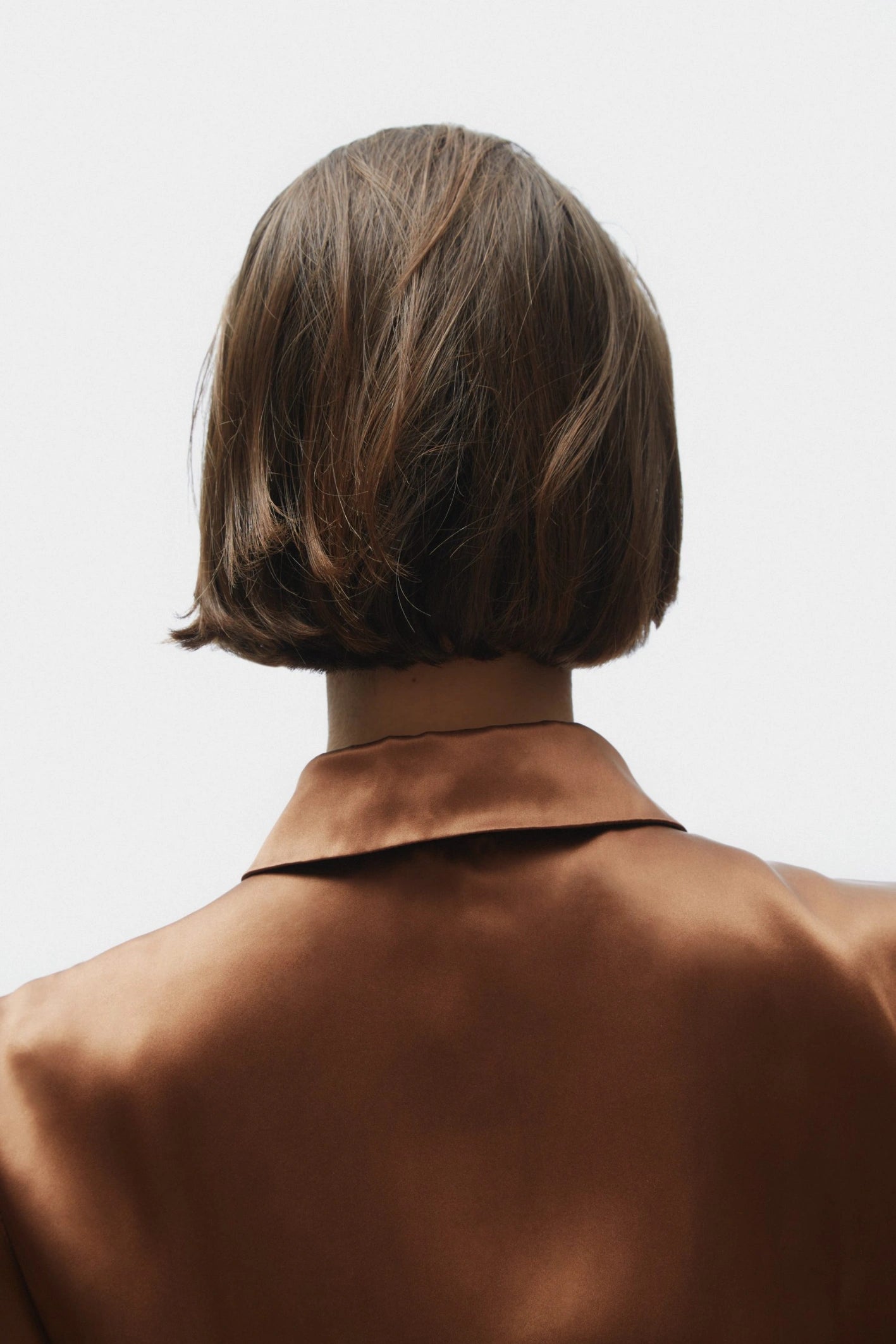 TOMGIRL brown silk shirt