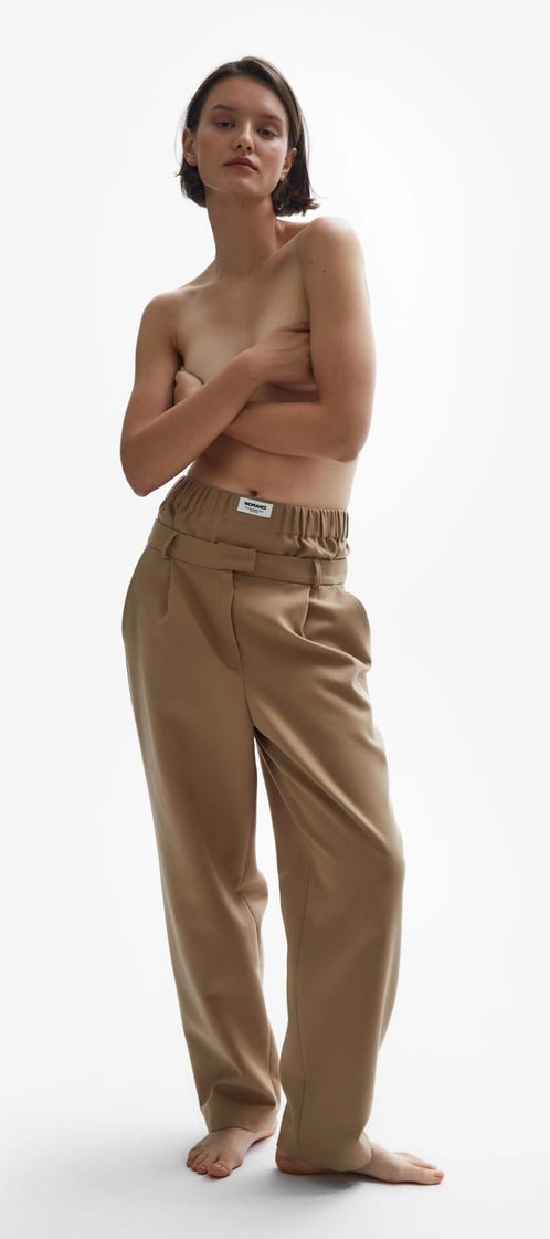 TOMGIRL camel trousers