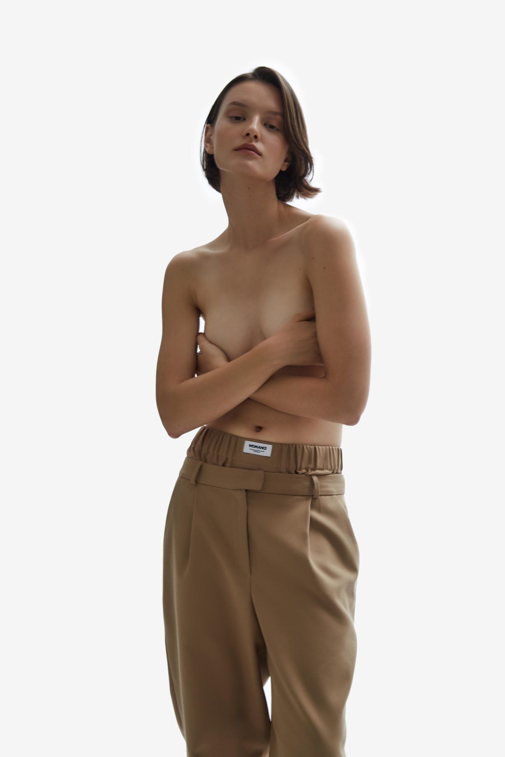 TOMGIRL camel trousers