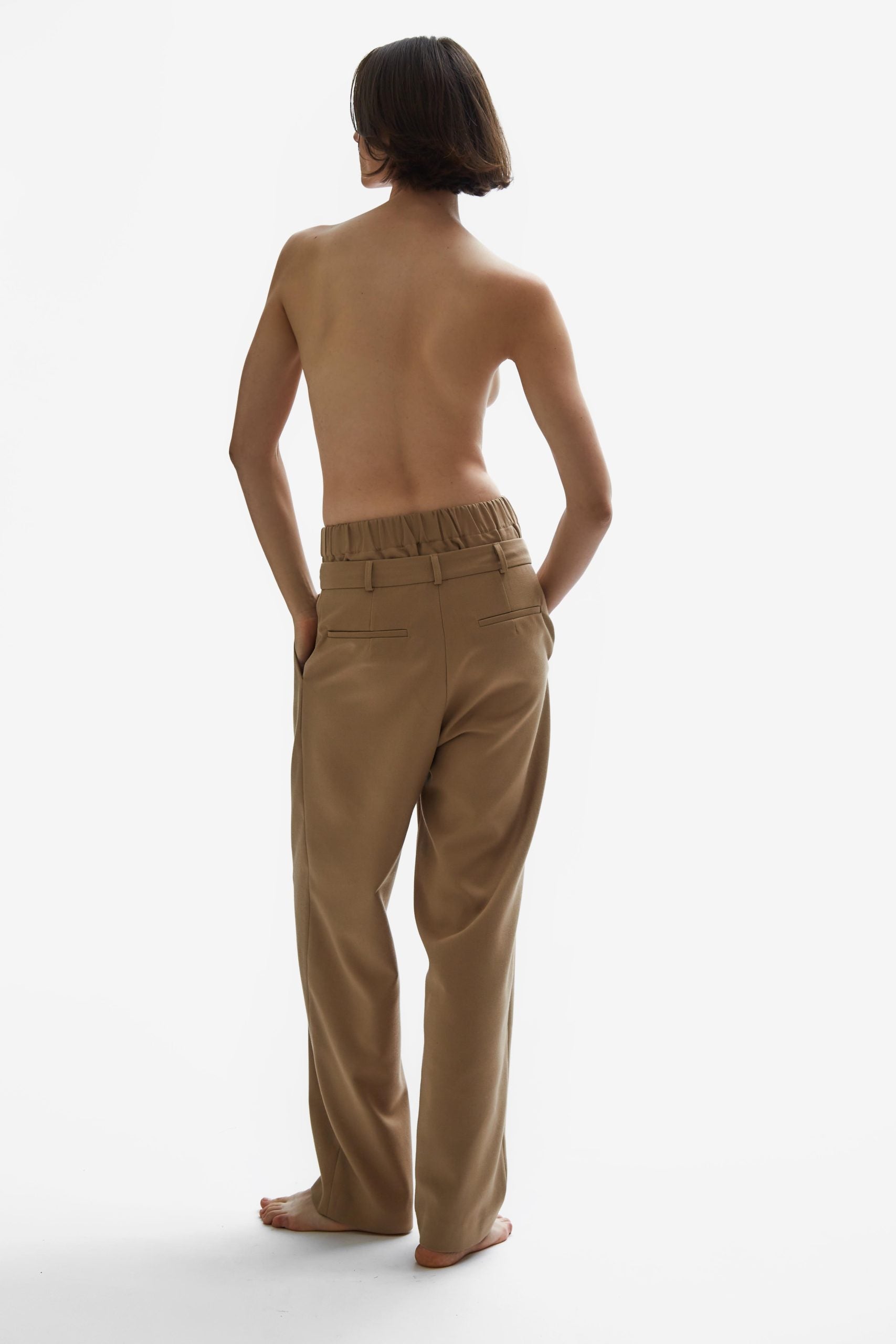 TOMGIRL camel trousers