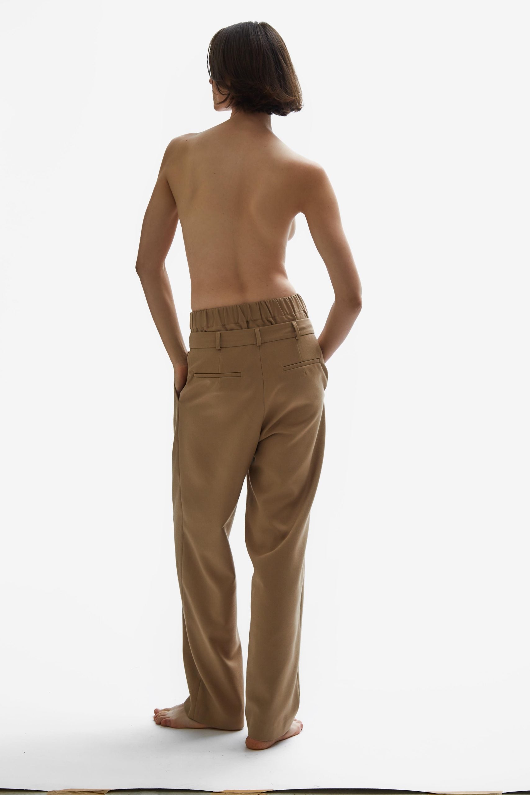 TOMGIRL camel trousers