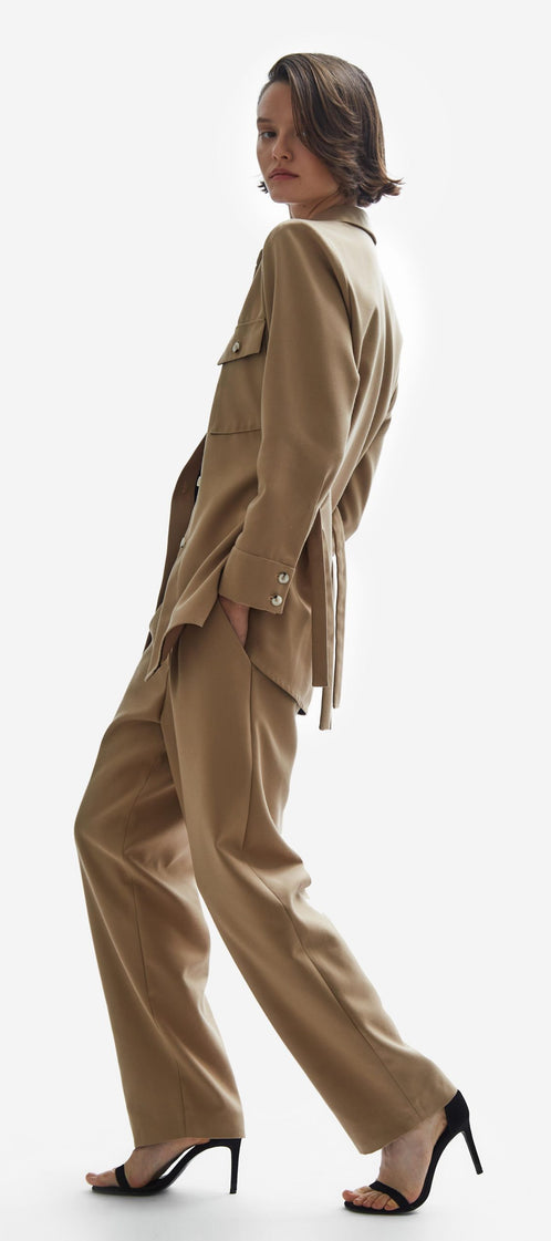 TOMGIRL camel trousers