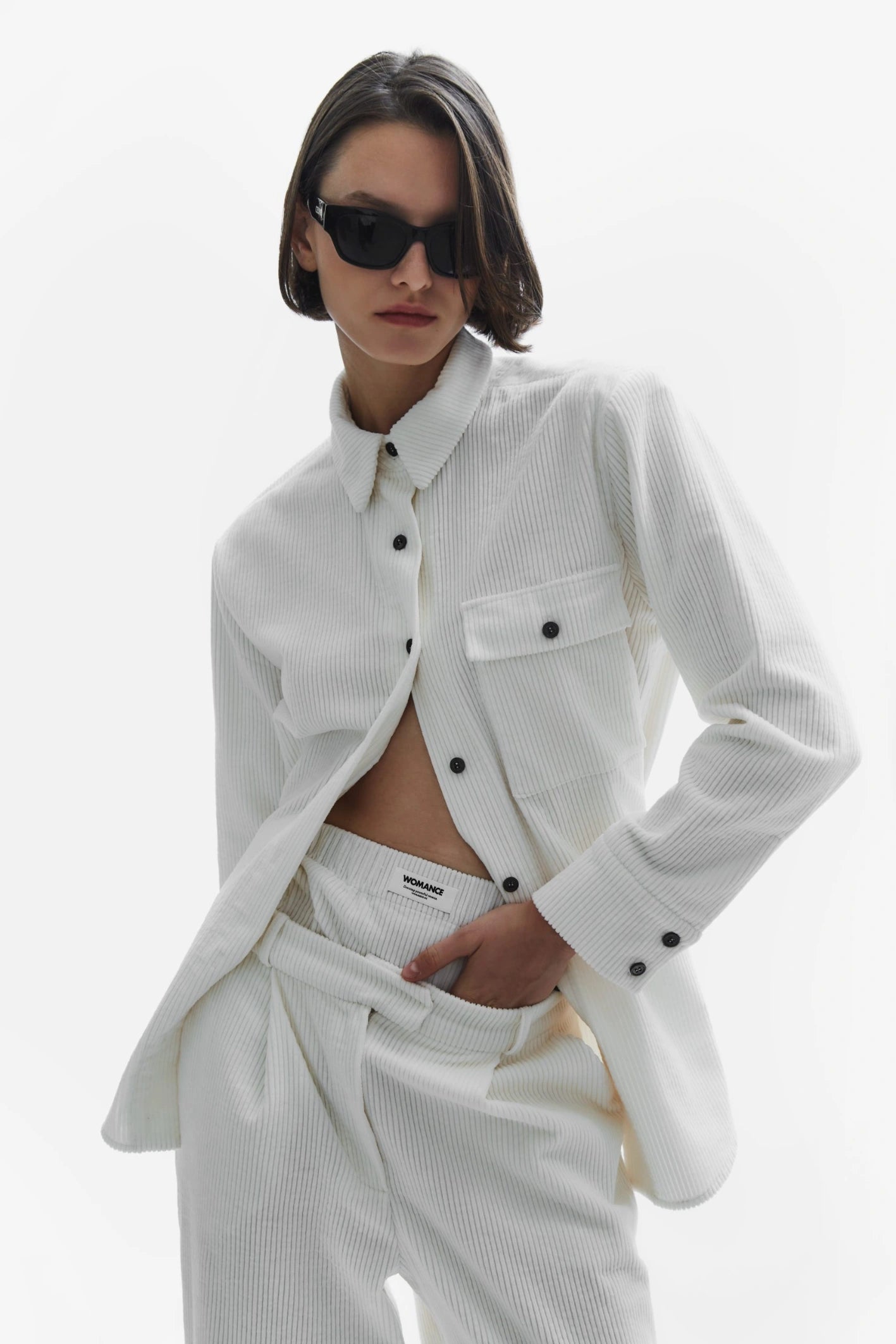 TOMGIRL corduroy shirt