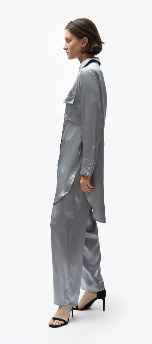 TOMGIRL pearl silk trousers