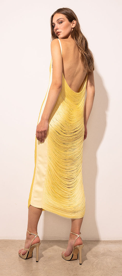 WAVE lemon dress