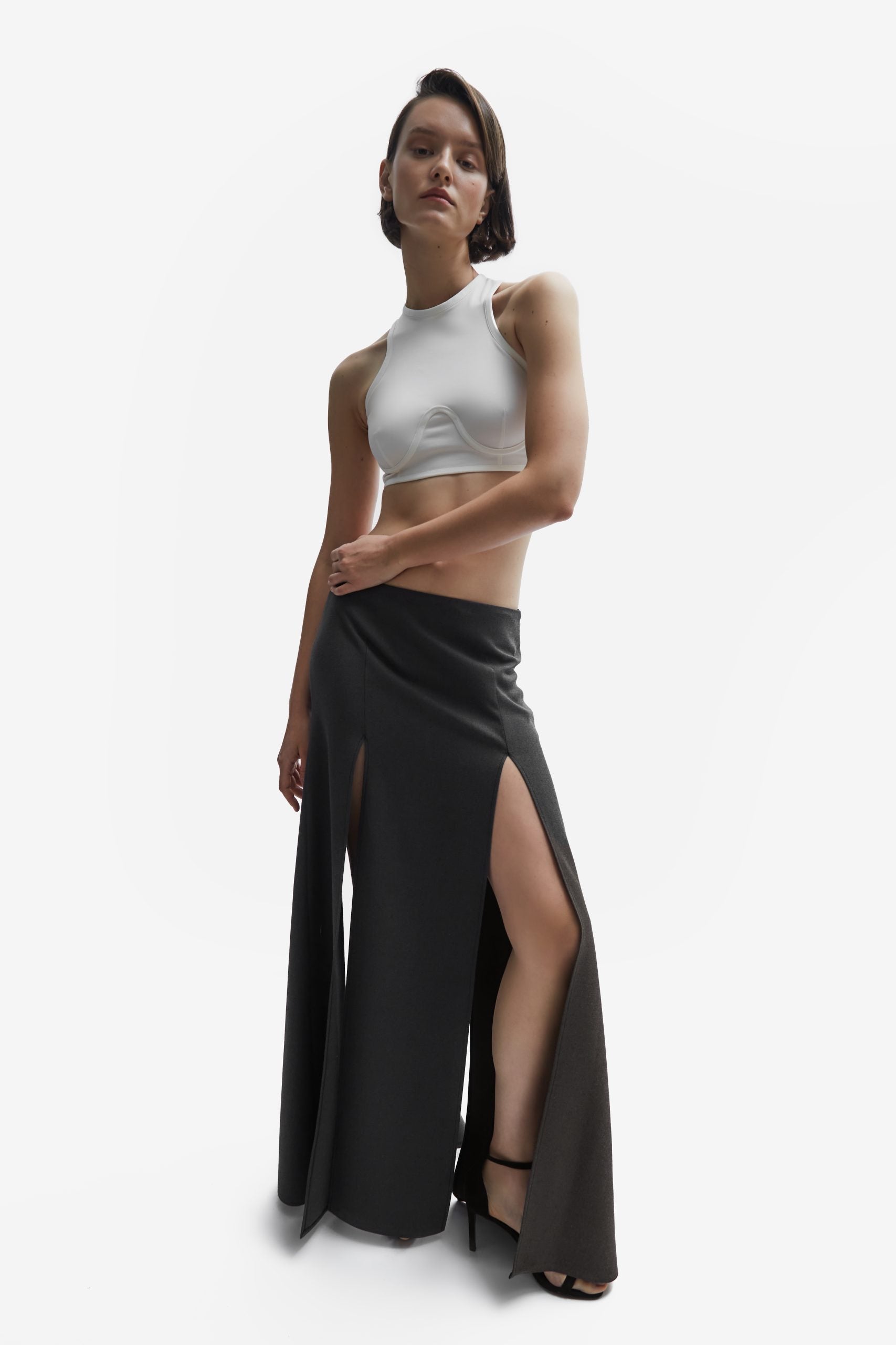 Business suit grey skirt