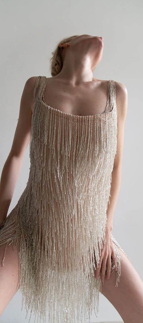 CANDY dress nude lining