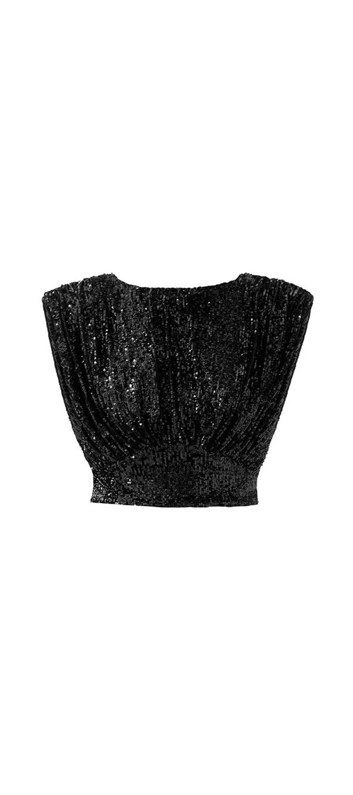 CHER black croptop