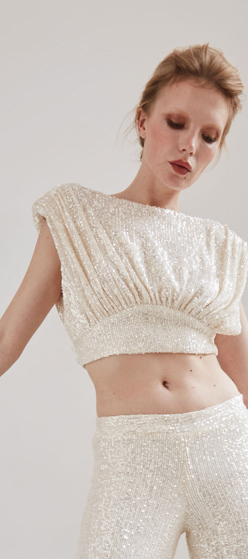 CHER white croptop