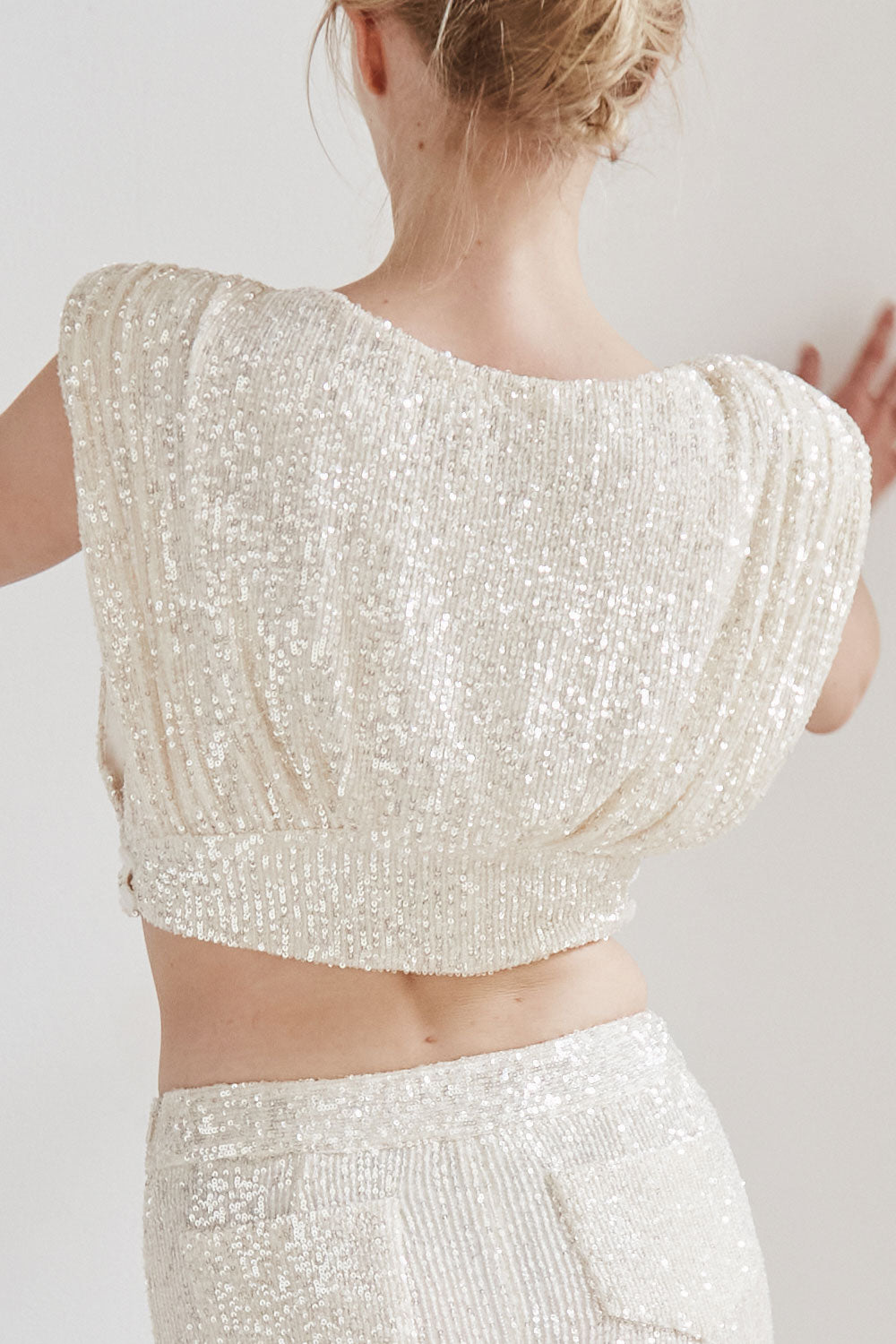 CHER white croptop