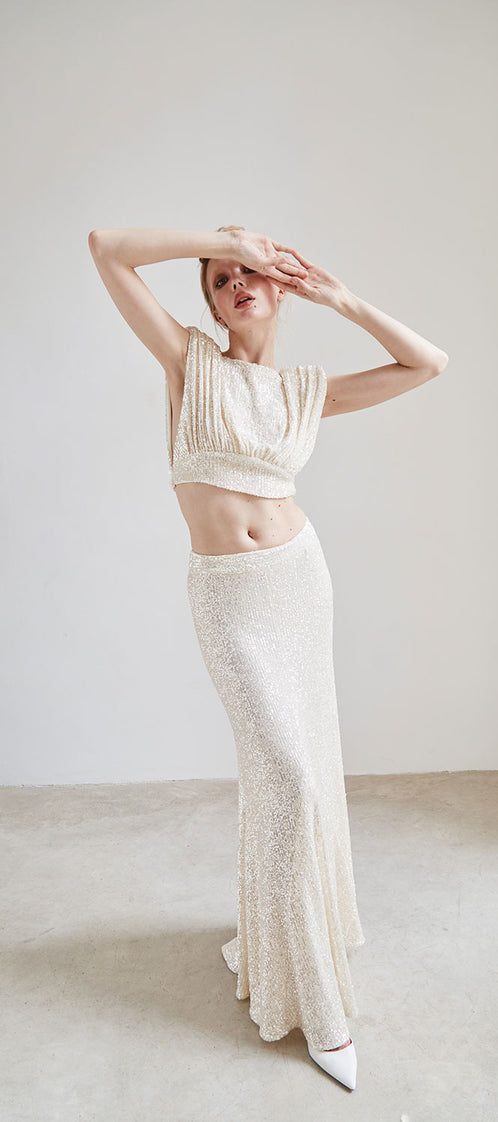 CHER white croptop