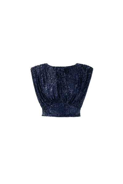 CHER blue night croptop