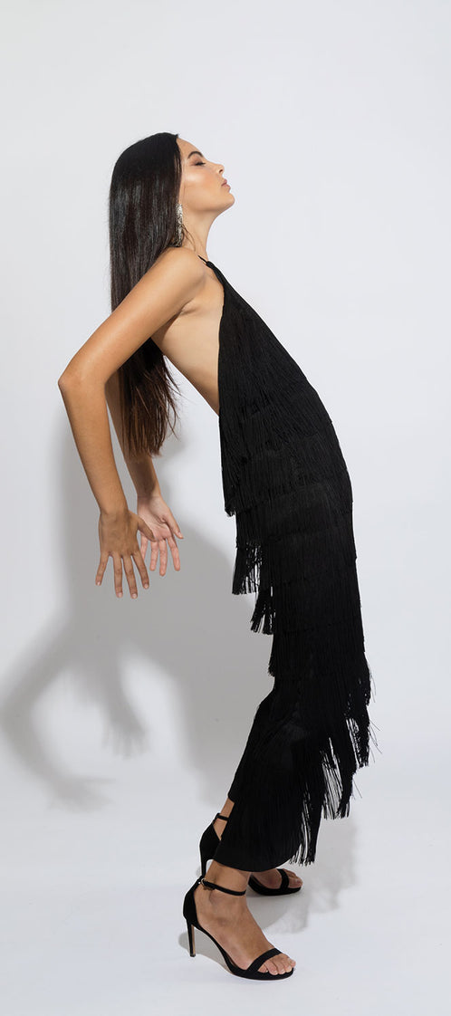 LONG ALBA black dress