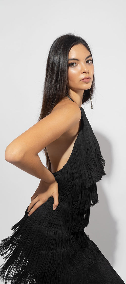 LONG ALBA black dress