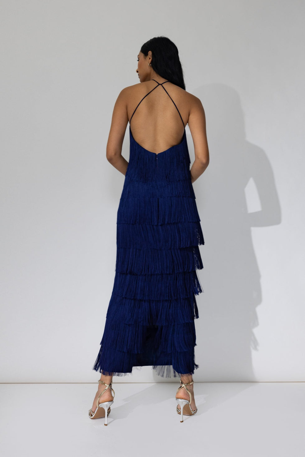 LONG ALBA blue night dress