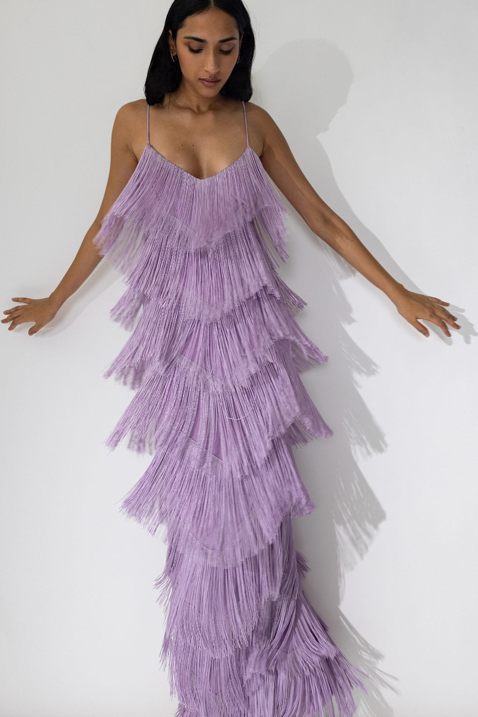 LONG WOM mauve dress