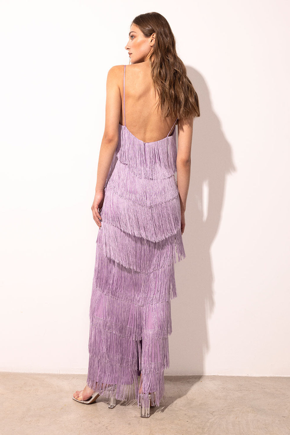 LONG WOM mauve dress