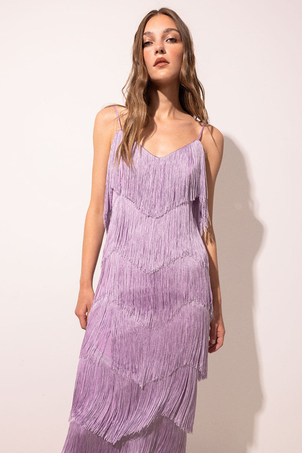 LONG WOM mauve dress