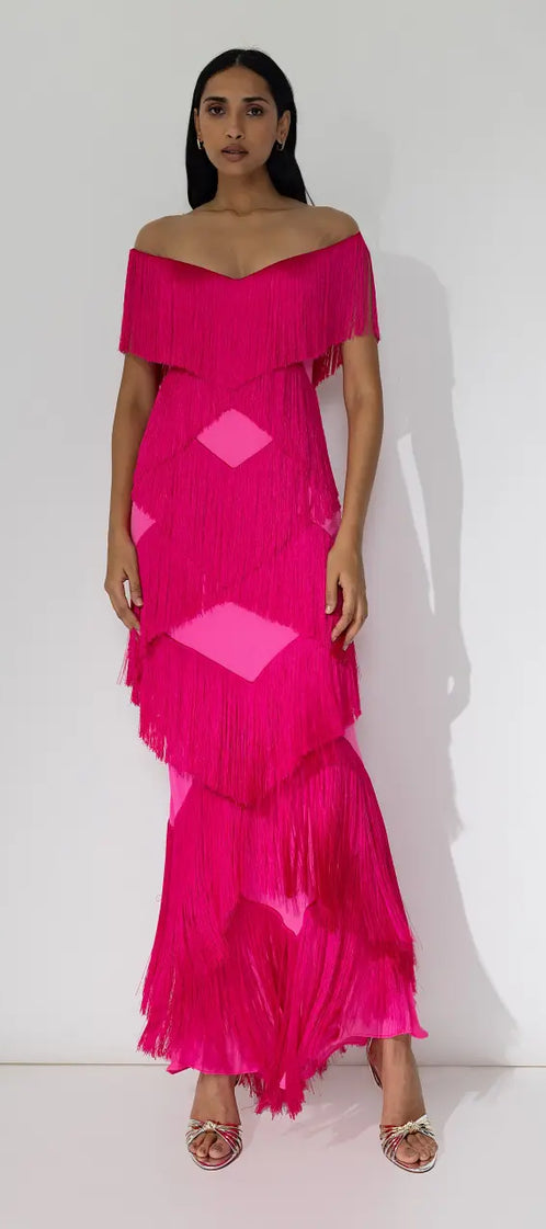 ROMBO fuchsia dress