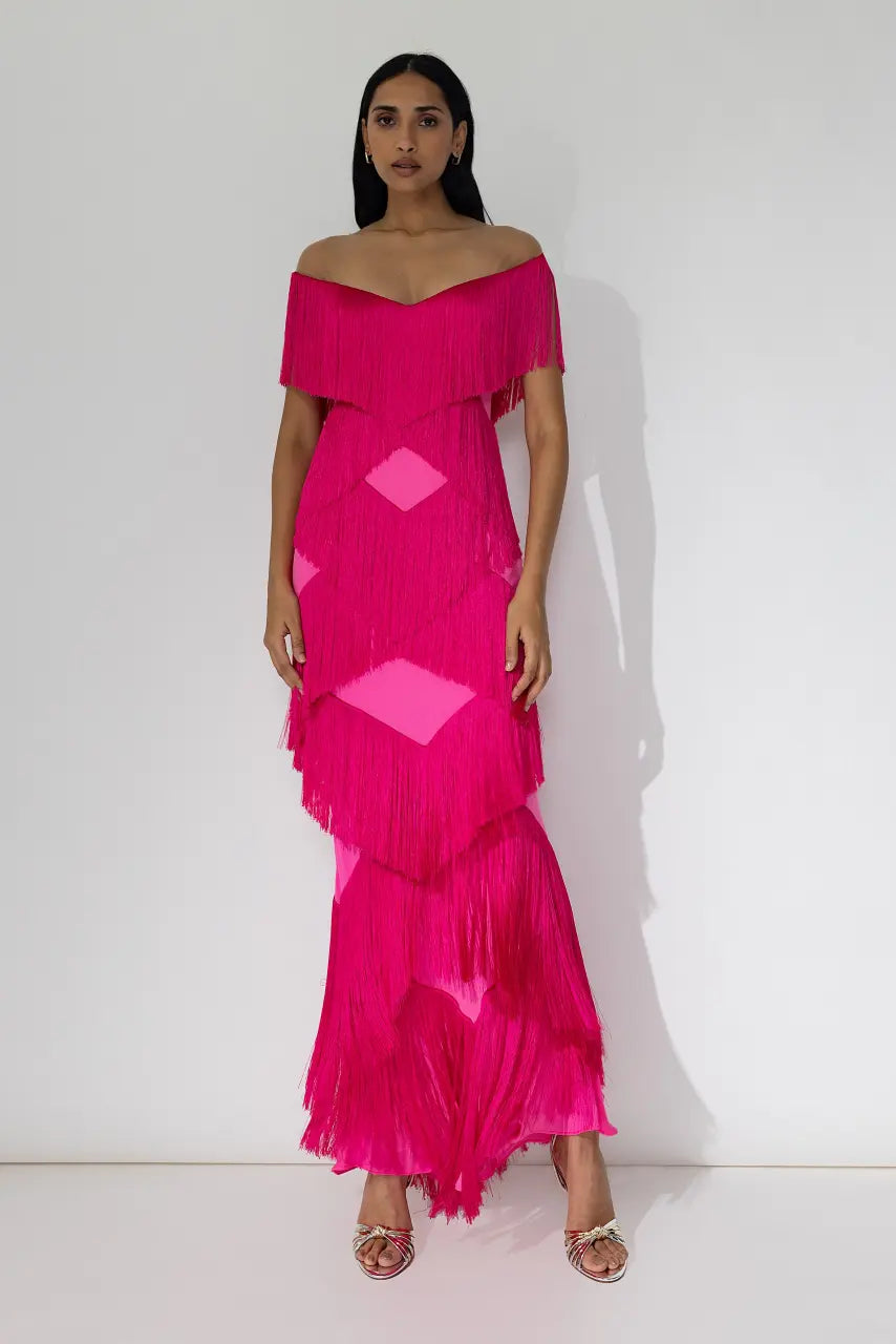 ROMBO fuchsia dress