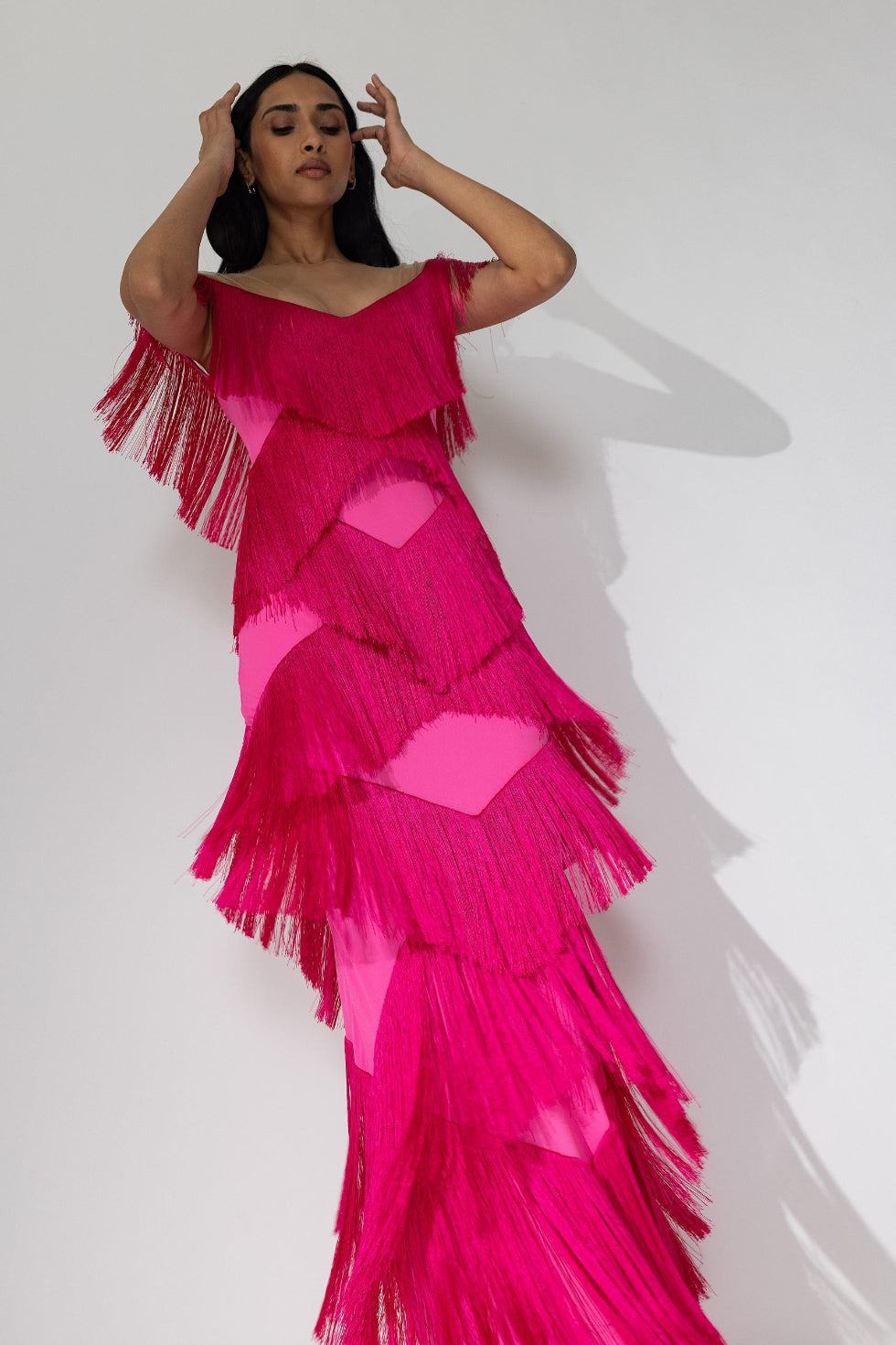 ROMBO fuchsia dress
