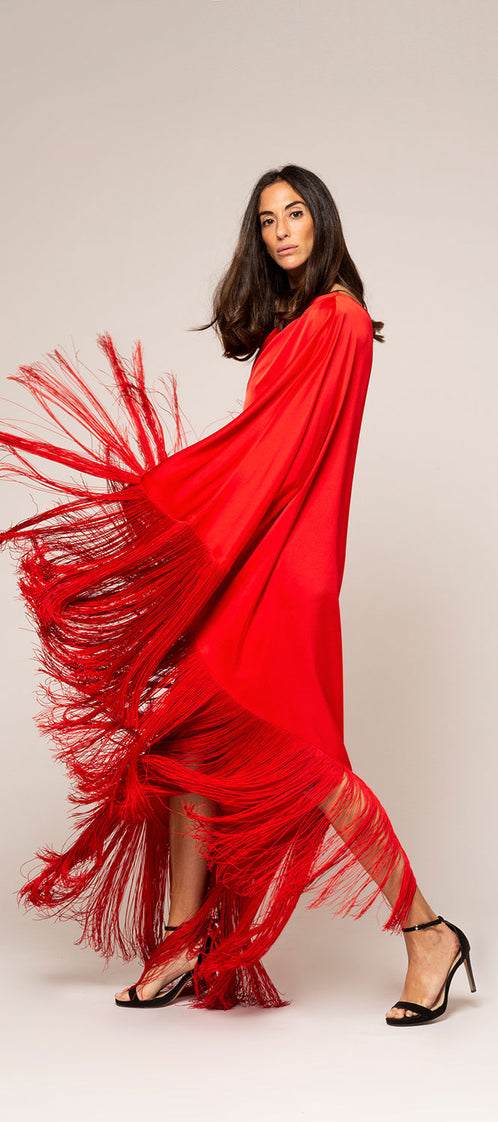 THE PONCHO red