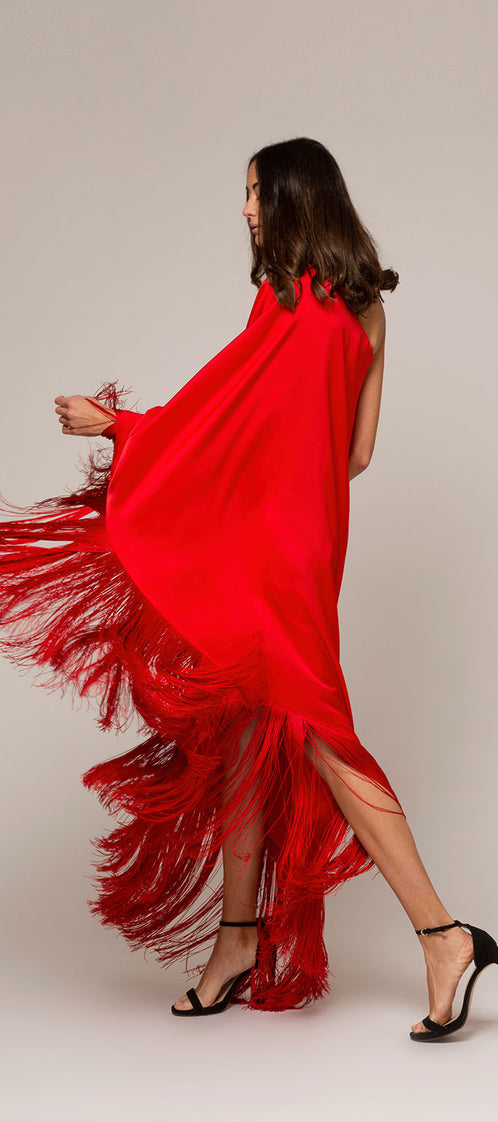 THE PONCHO red