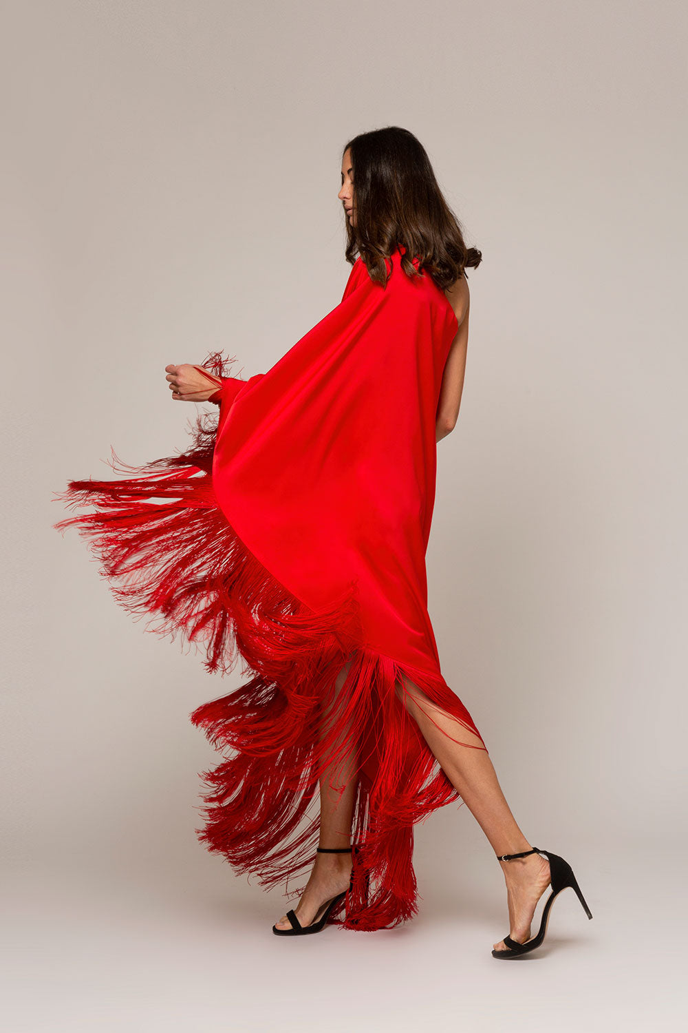 THE PONCHO red