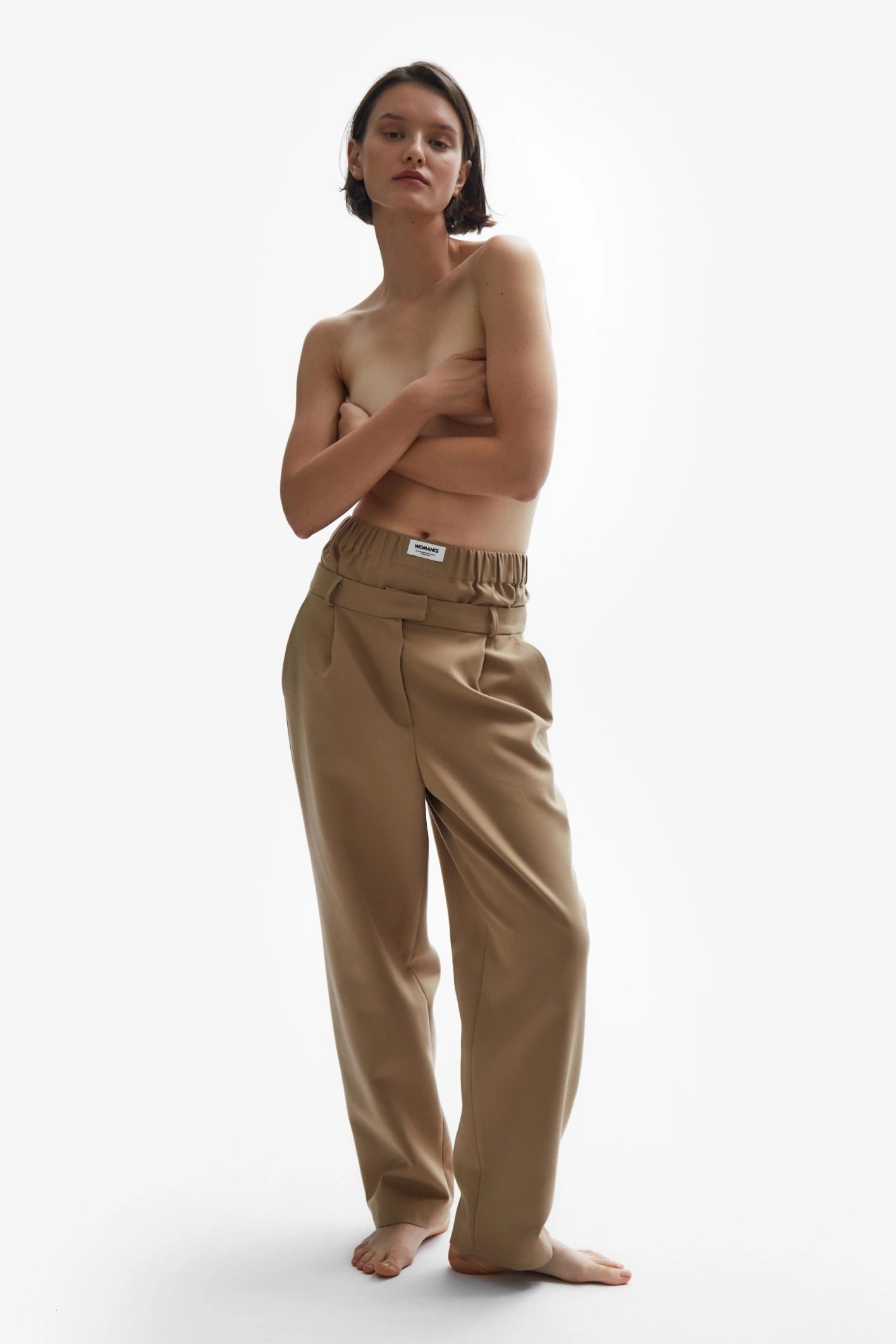 TOMGIRL camel trousers